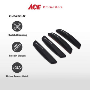 Ace - Carex Set 4 Pcs Genova Pelindung Pintu Mobil Slim Cut - Hitam