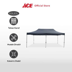 Ace - Soleil 3x6 Mtr Tenda Gazebo V2 - Hitam