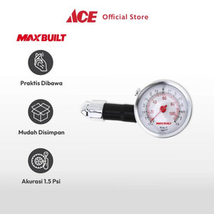 Ace - Maxbuilt Alat Ukur Manual Tekanan Ban - Hitam