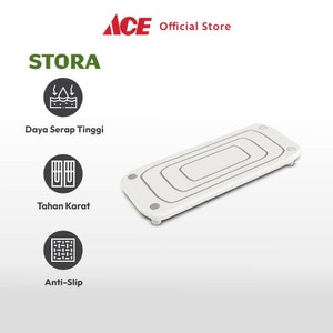 Ace - Stora 25x10x0.90 Cm Rak Kamar Mandi Diatomite - Putih