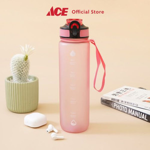 Ace - Ataru 1 Ltr Botol Minum Sport Mono - Pink