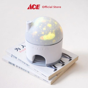 Ace - Ataru Lampu Tidur Projector Snowhouse Rechargeable - Putih