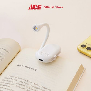 Ace - Ataru Lampu Mini Clip Rechargeable - Putih