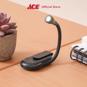 Ace - Ataru Lampu Mini Clip Rechargeable - Hitam