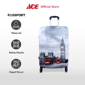 Ace - Passport Ukuran S Sarung Koper Monochrome London Dengan Lock