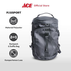 Ace - Passport Galen Tas Ransel Travel - Hitam