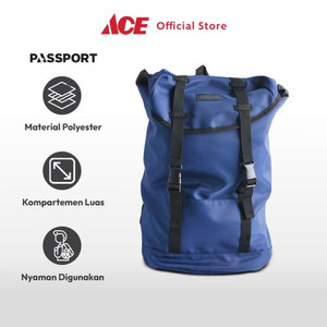 Ace - Passport Cody Tas Ransel Casual Drawstring - Biru Navy