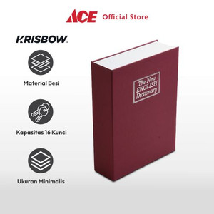 Ace - Krisbow Brankas Kunci 16 Keys - Merah