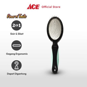 Ace - Paws N Tail Ukuran M Sisir Hewan Double Side