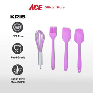 Ace - Kris Set 4 Pcs Alat Masak Kue - Ungu