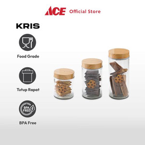 Ace Kris Set 3 Pcs Stoples Kaca Chocolate Chip