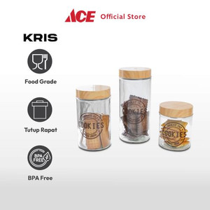 Ace Kris Set 3 Pcs Stoples Kaca Baked Fresh Cookies