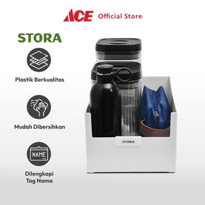 Ace - Stora 35X21X15 Cm Kotak Penyimpanan Serbaguna - Putih