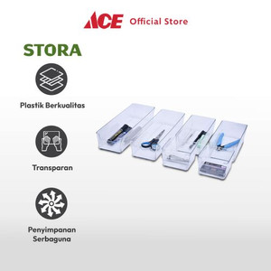 Ace - Stora Set 6 Pcs Organizer Laci Clear