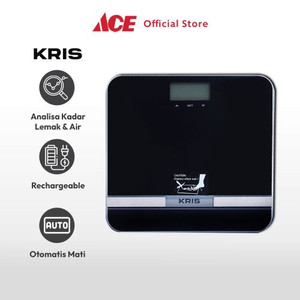 Ace - Kris Timbangan Badan Digital Body Fat Hydration Rechargeable