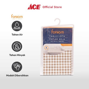 Ace - Forhom 145x320 Cm Taplak Meja Gingham - Cokelat