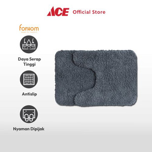 Ace - Forhom Set 2 Pcs Keset Kamar Mandi Premium Contour - Abu-Abu