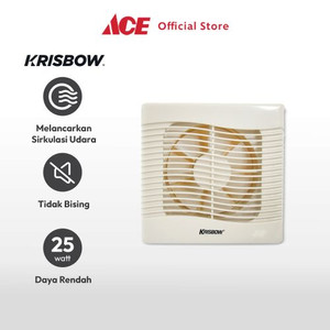 Ace - Krisbow 8 Inci Exhaust Fan Dinding Dengan Pull Control - Putih