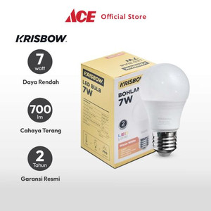 Ace - Krisbow Lumi Bohlam Led 7 Watt Warm White 700 Lumen - Kuning