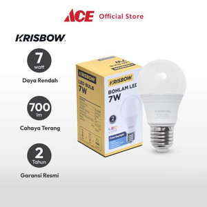 Ace - Krisbow Lumi Bohlam Led 7 Watt Cool Daylight - Putih