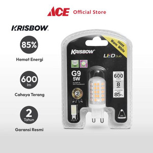 Ace - Krisbow Bohlam Led 5 Watt Warm White 600 Lumen G9 - Kuning