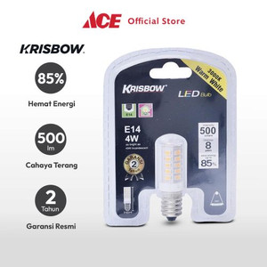 Ace - Krisbow Corn Bohlam Led 4 Watt Warm White E14 - Kuning