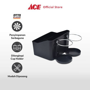 Ace - Otto Klasse Organizer Mobil Serbaguna Arm Rest - Hitam