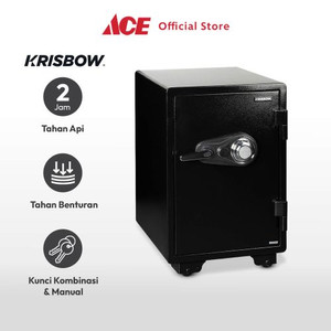 Ace - Krisbow Brankas Tahan Api Yb 700alp-C - Warna Hitam