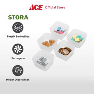 Ace - Stora 8.3x8.3x4.5 Cm Set 5 Pcs Organizer Laci