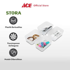 Ace - Stora 12.5x8.5x4.5 Cm Set 4 Pcs Organizer Laci