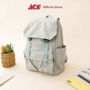 Ace - Ataru Tas Ransel Dengan Clip Nylon - Abu-Abu