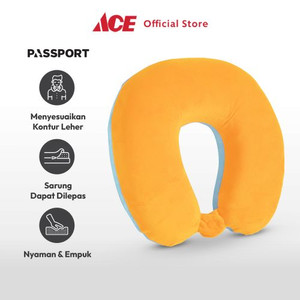 Ace - Passport Bantal Leher Brownie Applejack - Oranye/Biru