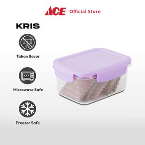 Ace - Kris 600 Ml Cotton Wadah Makanan Dengan Clip - Ungu