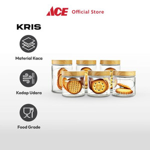 Ace Kris Set 6 Pcs Stoples Kaca - Cokelat Muda