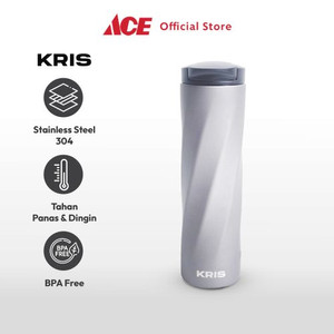 Ace - Kris 480 Ml Botol Vacuum Flask Matte - Abu-Abu