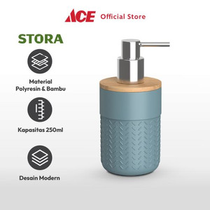 Ace - Stora 250 Ml Diamond Dispenser Sabun Cair Polyresin - Biru