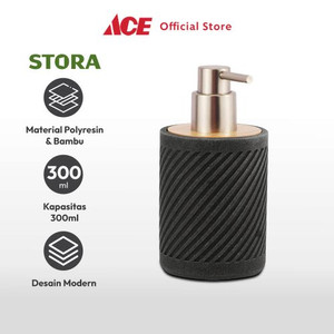 Ace - Stora 300 Ml Dispenser Sabun Cair Polyresin - Abu-Abu