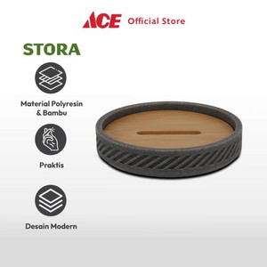 Ace - Stora Lucien Tempat Sabun Batang Polyresin - Abu-Abu