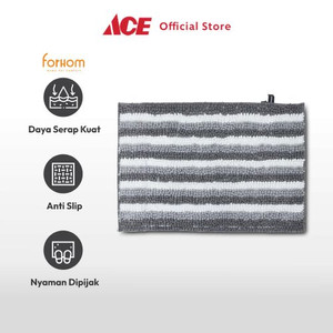 Ace - Forhom 40x60 Cm Keset Kamar Mandi Anti Slip Pvc - Abu Abu