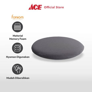 Ace - Forhom 40x4 Cm Bantal Alas Duduk Bulat - Abu-Abu