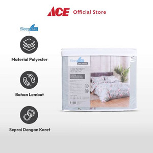 Ace Sleeplite 180X200 cm Set 5 Pcs Seprai King Polyester Malva - Biru