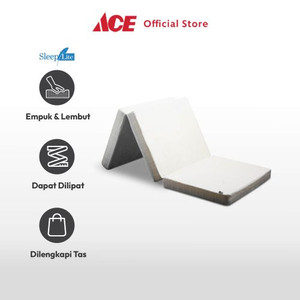 Ace Sleeplite 79X190.5X10 cm Trifold Kasur Lipat Portable - Putih