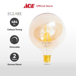 Ace - Eglare Bohlam Led Filamen Globe 5 Watt Warm White E27 - Kuning