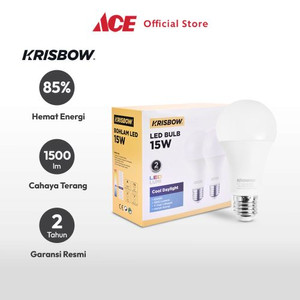 Ace - Krisbow Set 2 Pcs Lumi Bohlam Led 15 Watt - Cool Daylight