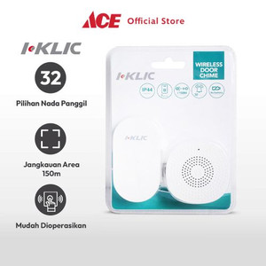 Ace - I-Klic Bel Pintu Nirkabel Plug Ub01 - Putih