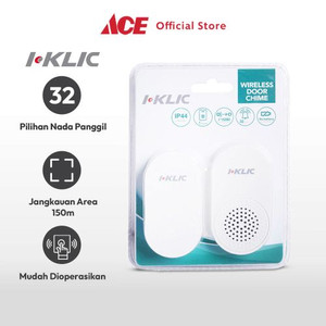 Ace - I-Klic Bel Pintu Nirkabel Plug 311 - Putih