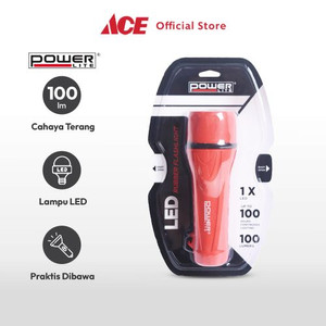 Ace - Powerlite Senter Led Rubber 100lm 2d