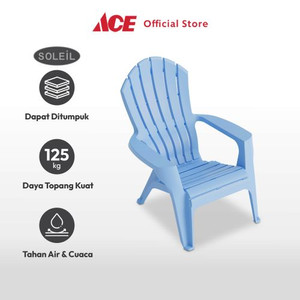 Ace - Soleil Adirondack Kursi Teras Plastik - Biru Muda