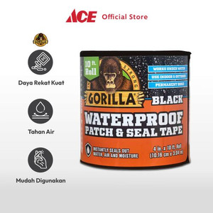 Ace - Gorilla Selotip Tahan Air Patch & Seal - Hitam