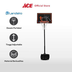 Ace - Landstro 2.1 Mtr Tiang Basket Portable Anak - Hitam